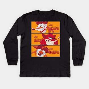 The Good, The Bandicoot, The Ugly Kids Long Sleeve T-Shirt